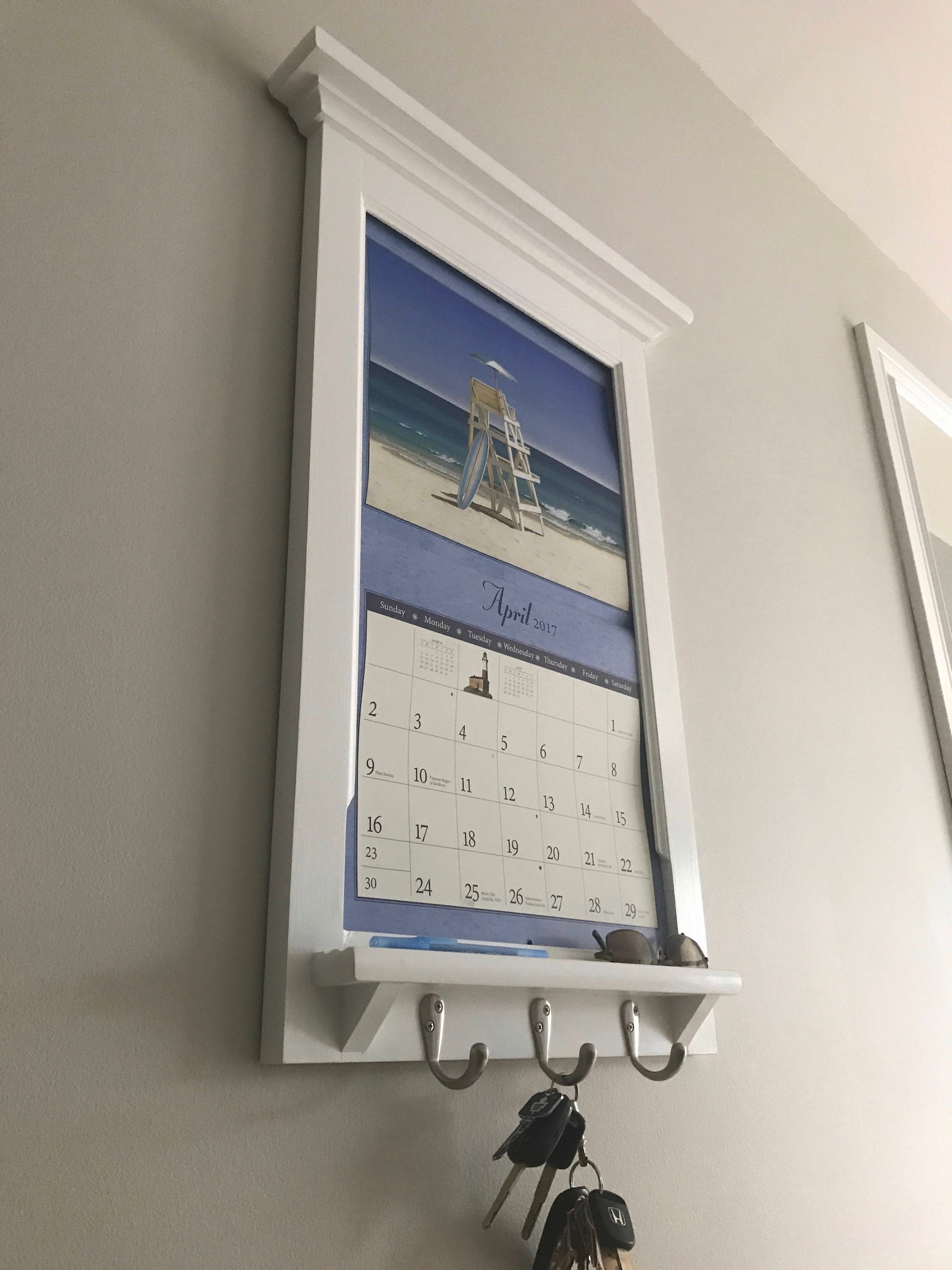 LANG Calendar Frame Family Organizer Storage Shelf • Home Decor ...