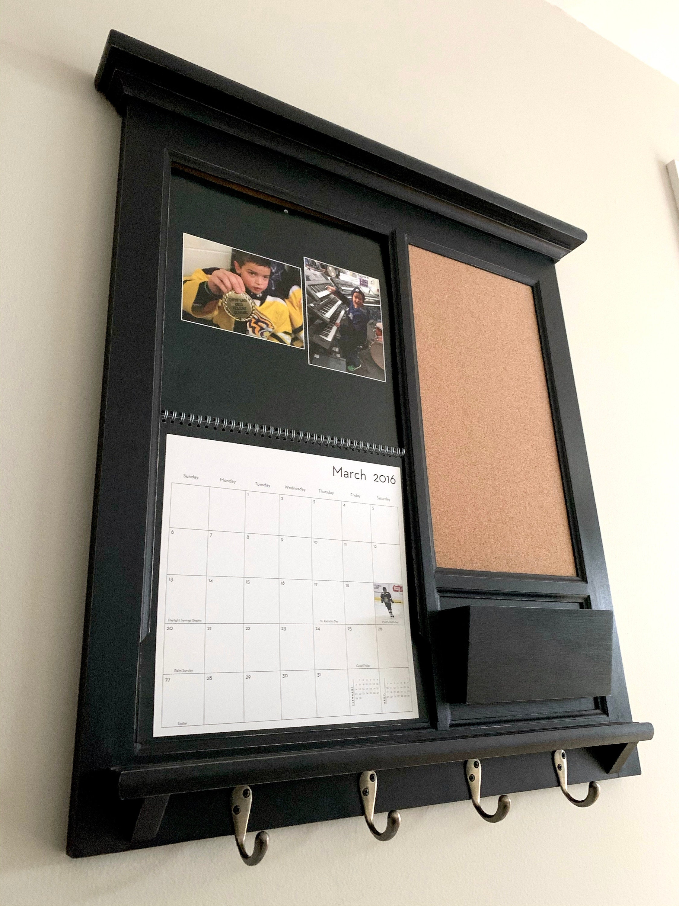 Shutterfly Calendar Holder with Single Mail Pocket. Home Decor Etsy