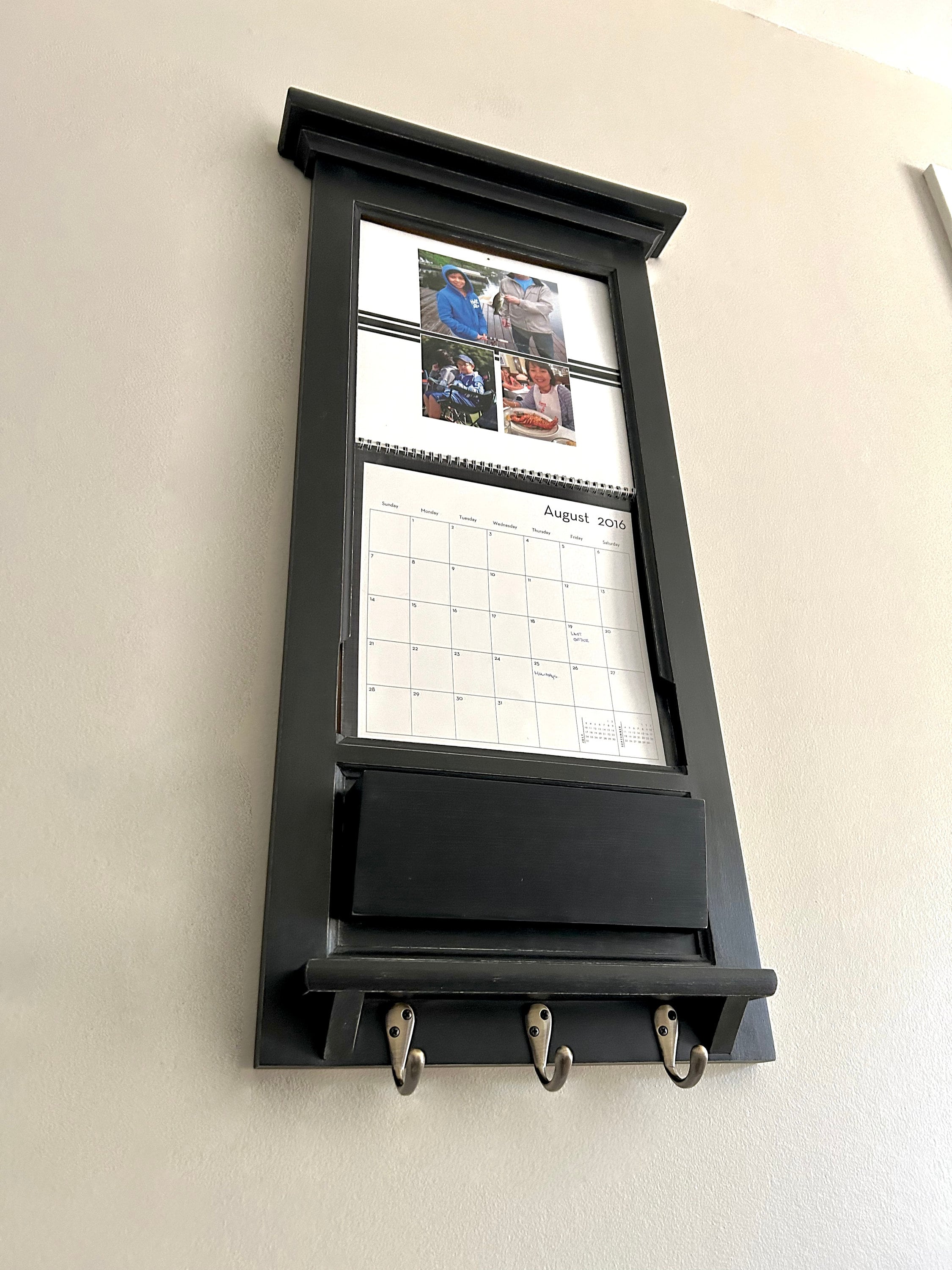 Shutterfly Calendar Frame Family Organizer Storage Shelf and Furniture ...