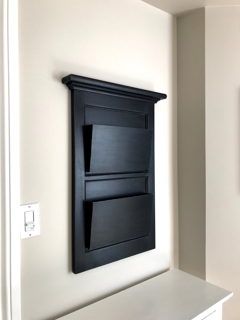 Double Pocket Magazine Rack Or Double File Folder Holder Etsy