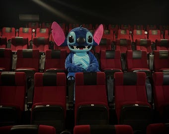 Blue Alien Mascot Costume: Plush Full Body Suit