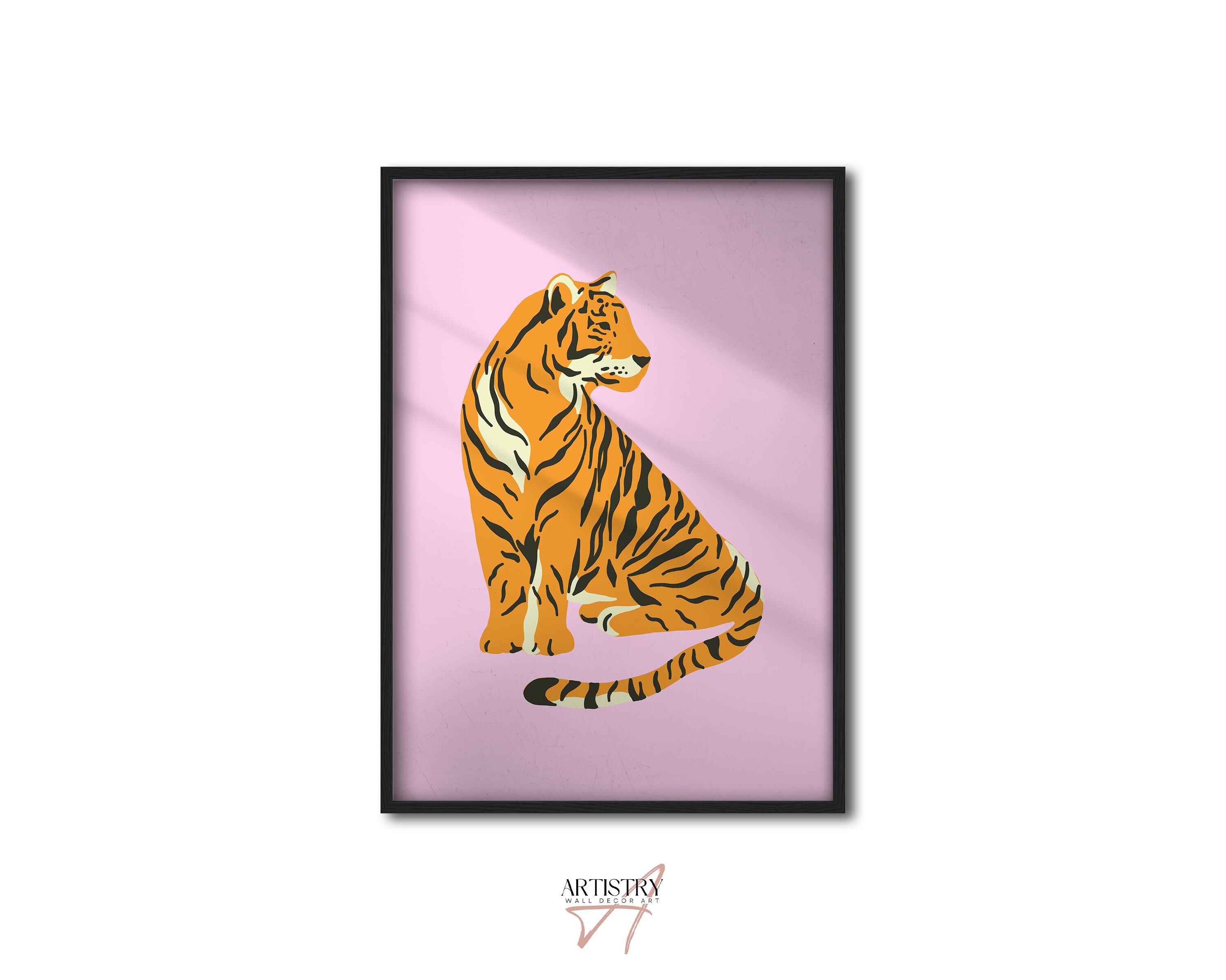 Tiger Minimalist Wall Art Print Light Pink Wall Art Tiger Poster tiger-minimalist-wall-art-print-light-pink-wall-art-tiger-poster