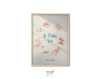 Moderne keukenprints • Minimalistische zomermuurkunst • Voedselkunstprint • Eetkamerdecoratie • Keukeningrediënt kunstprint • Ingelijste muurdecoratie