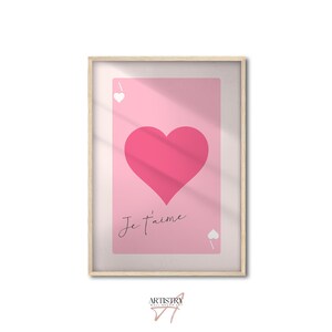 Hartenaas-print • Roze en beige muurkunst • Preppy esthetische kamerdecoratie • Girly muurkunst • Decor studentenkamer • Trendy print • Cadeau-idee
