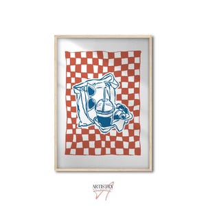 Láminas artísticas de moda de verano • Arte de pared minimalista • Decoración de pared para dormitorio • Póster de pared moderno • Póster de pared con ilustración retro • Regalo para ella