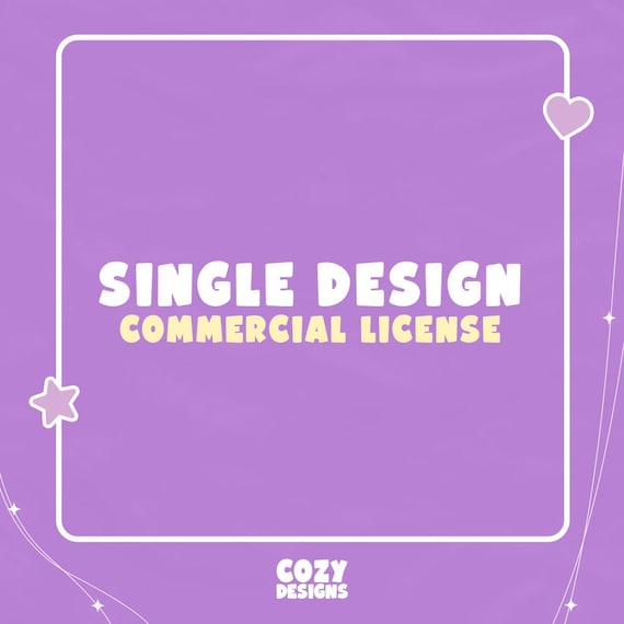 Single Design Commercial License | Sell Physical Prints from One CozyDesigns3D STL File