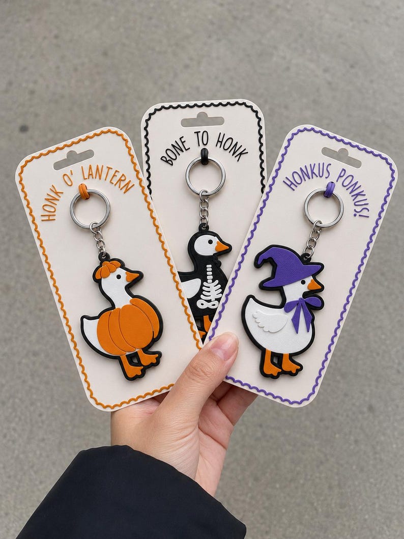 Goose Gift Card Keychain, 3D printed to order in Wentzville MO