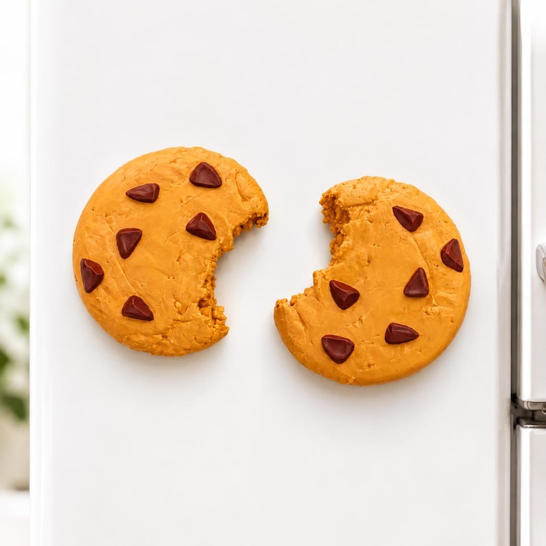 Chocolate Chip Cookie Magnet, 3D printed