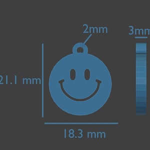 STL-3D-Druckdateien – Schlüsselanhänger-Set mit Smiley-Gesichtern | Stimmungs-Schlüsselanhänger für den Alltag Bild 10