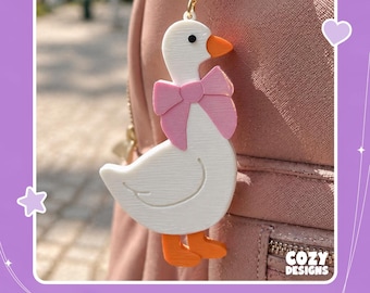 STL 3D Druck Datei – Gans Fliege Schlüsselanhänger | Geschenk für Tierliebhaber