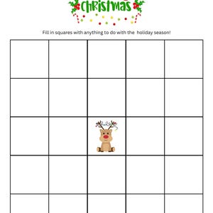 Christmas Bingo - Füll die Lücke