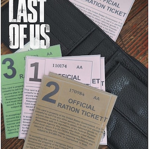 The Last Of Us FEDRA-rantsoenkaarten, tickets
