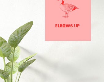 Canadian Pride, Canada Art Print, Elbows Up, Art Print, Canada Eh, Canada Poster