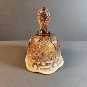 Cameo Opalescent Bell / Lily of the Valley No. 8265 by Fenton Art Glass