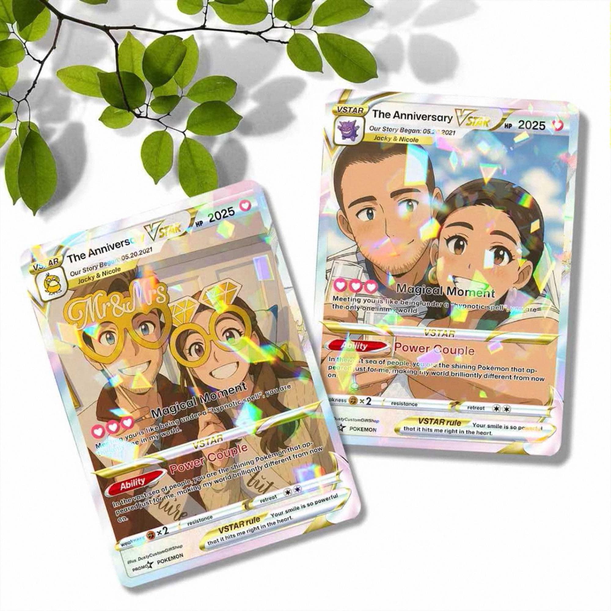 Custom Pokemons Cards Valentines Day - Etsy Hong Kong