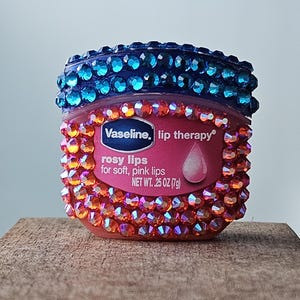 Bling Rhinestone Vaseline: Crystal Embellished Lip Balm (0.25oz/7g)