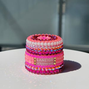 Bling Rhinestone Lip Sleeping Mask: Bedazzled Glam Jar