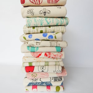 Kitchen Towels, Hand Printed, Choose Your Set of 24, Hostess Gift