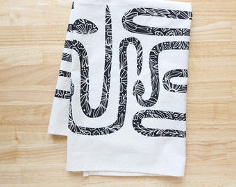 Garden Snake Tea Towel, Gardener or Hostess Gift