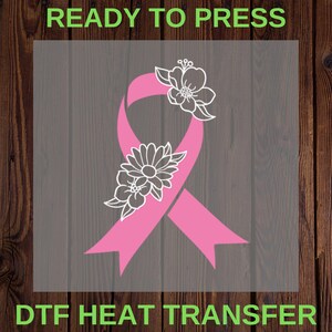 Cancer DTF Heat transfer ready to press for t-shirt and sweatshirt, Cancer, Cancer Support, Cancer Awareness Shirt, Iron On Transfer