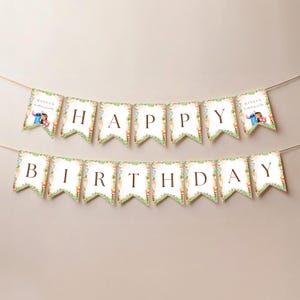 Editable Lilo and Stitch Happy Birthday Banner, Stitch Kids Birthday Banner, Stitch Party Supplies, Stitch Flag Banner, Stitch Party Decor