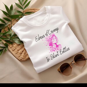 Echoes of Courage Inspirational Shirt, Positivity Shirt, Shirt for Women, Best Friend Gift Tshirts, Birthday Gift Tshirt, Y2K Clothing