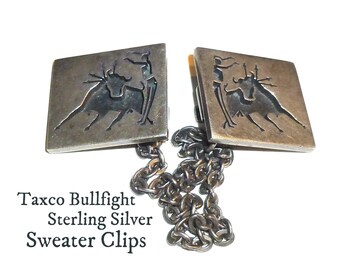 Mexican Artisan Vintage Taxco Mexico Romero Sterling Silver Cutout Screw Back Clip On Earrings 590832368
