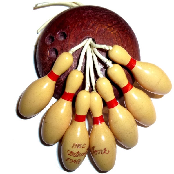 Bakelite Bowling Pin Etsy