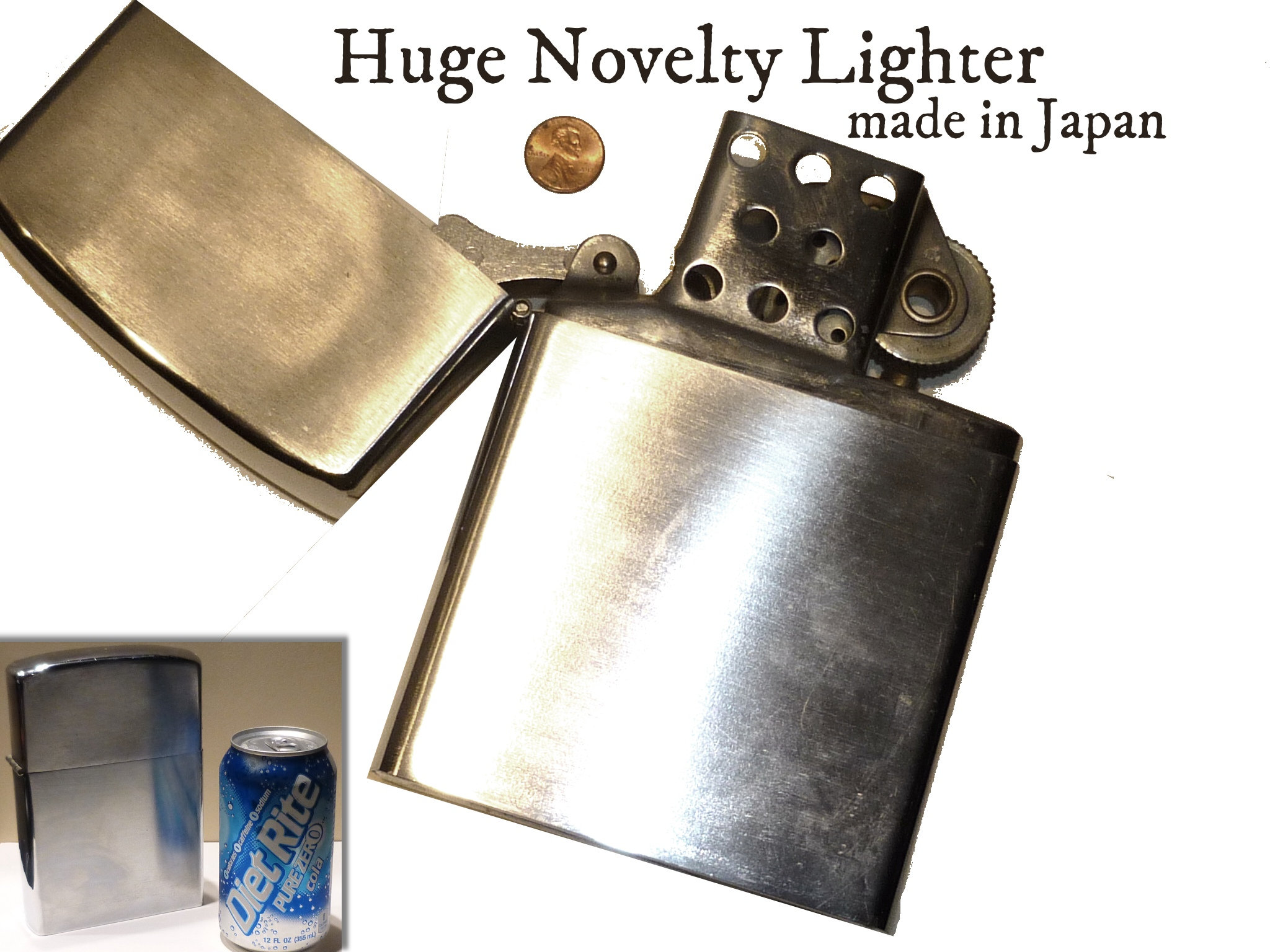 Genoplive Blive opmærksom Klassificer Huge Oversized Lighter. NOT TESTED. Vintage Novelty Made in - Etsy