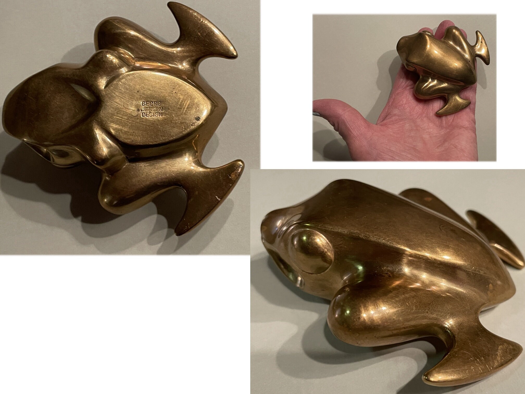 美品 カエルチャーム ジョージジェンセン/GEORG JENSEN