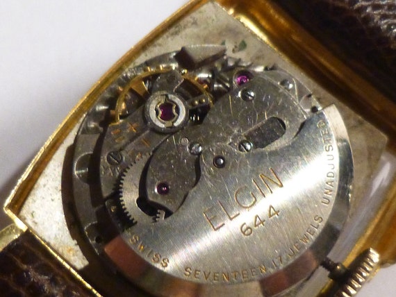 Vintage 14k GOLD Elgin Deluxe Wrist Watch. Fancy … - image 7