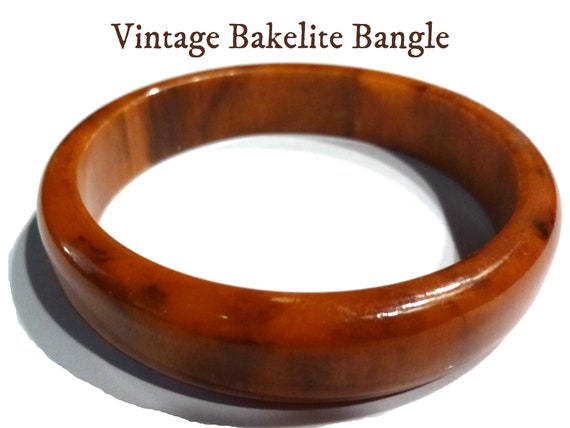 VINTAGE BAKELITE. Cinnamon & Chocolate Swirled Ba… - image 1