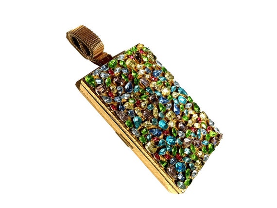 Evans Jewel Encrusted Minaudiere, Vintage Evening Purse, 1940s