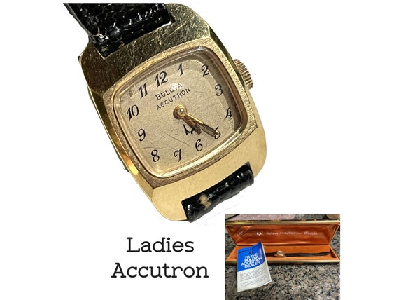 Vintage Bulova Accutron Ladies Watch, Champagne Dial, 1976