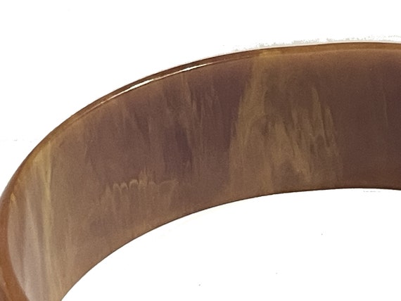 Bakelite Bangle in an Unusual Color. Dusty Grayis… - image 3