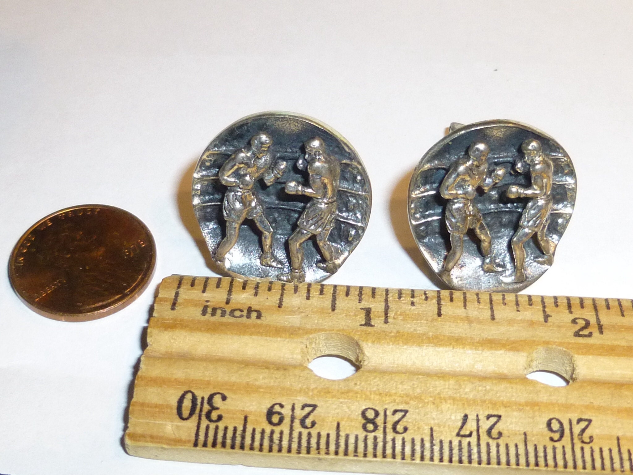Boutons De Manchette Carrés Fenwick & Sailors - Argent Sterling 92.5%, Occasion