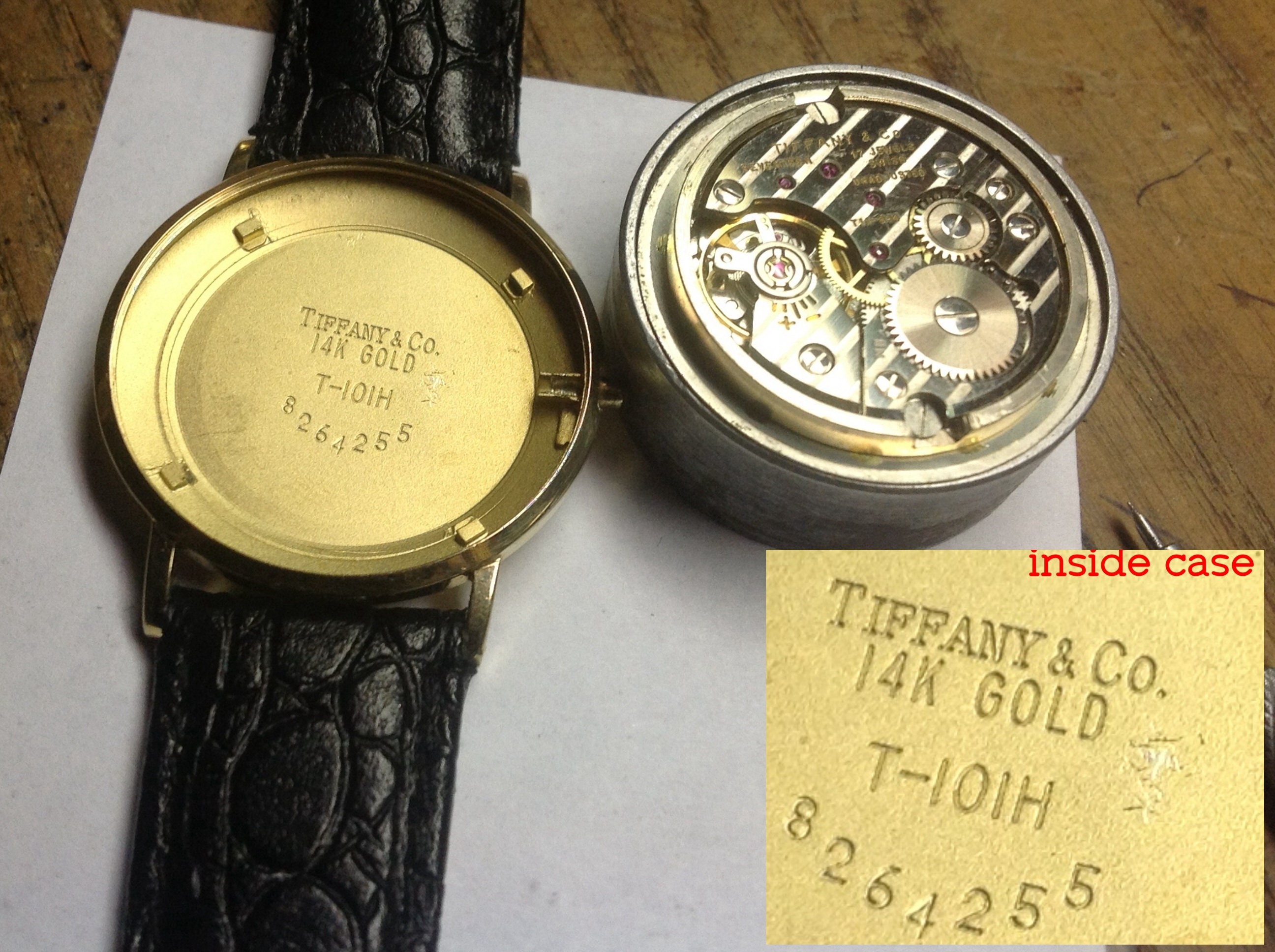 1960's TIFFANY & CO. Ladies Vintage 14K Gold Dress Watch