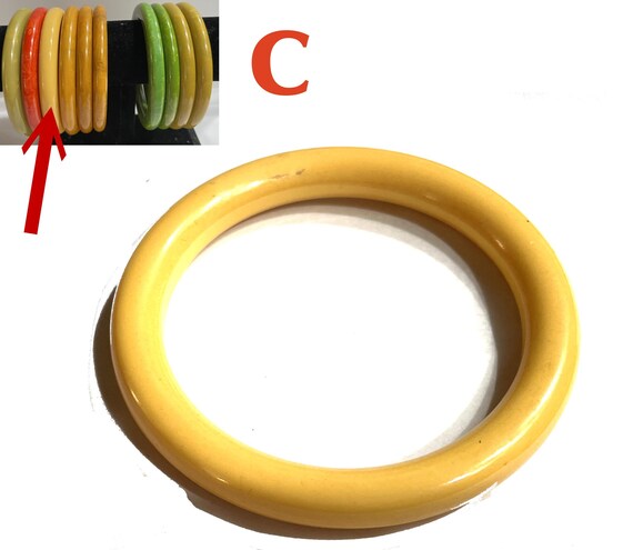 YOU CHOOSE. Super Rounded Bakelite Bangles. Vario… - image 7