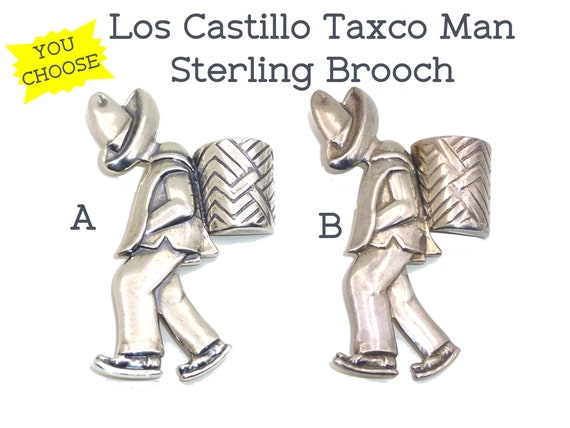 Los Castillo Pin. YOU CHOOSE. Sterling Silver Fig… - image 1