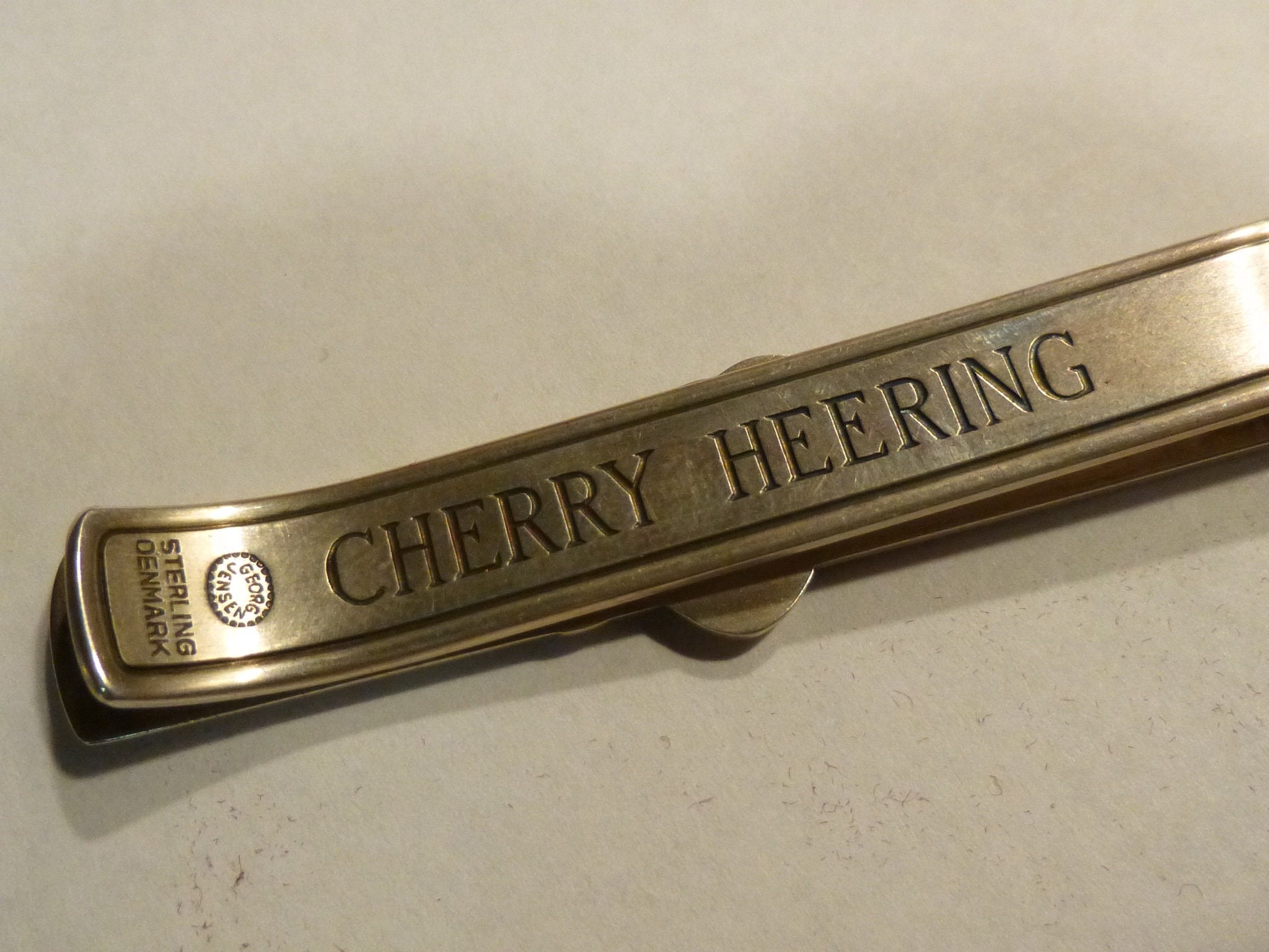 Georg Jensen Sterling Silver Tie Bar. Vintage Denmark Circa Georg Jensen Sterling Silver Tie Bar. Vintage Denmark Circa
