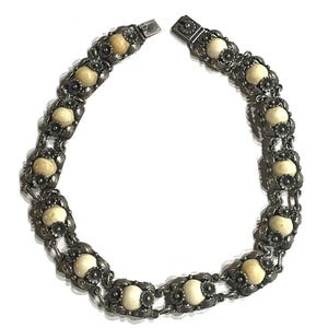 Denmark  - Niels Eric From - Vintage Sterling Necklace Choker. Circa 1950s. NE FROM
