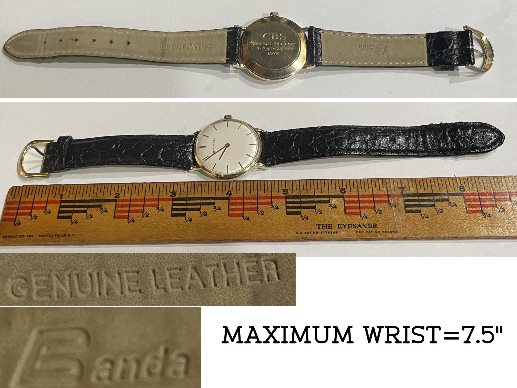 Vintage 14k Gold TIFFANY & CO Manual Wind Wrist Watch. Gift