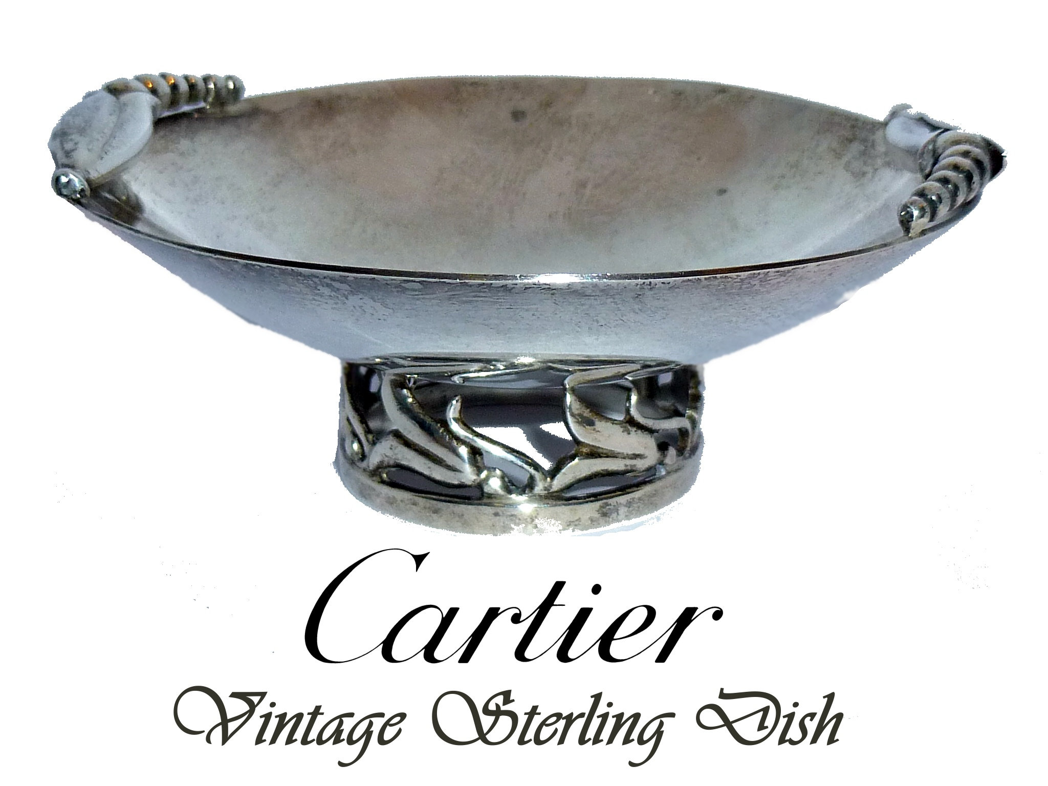 Vintage CARTIER Sterling Silver Dish. 92 Grams. 4 Diameter by 1.5 Tall. Very Good Condition. Etsy