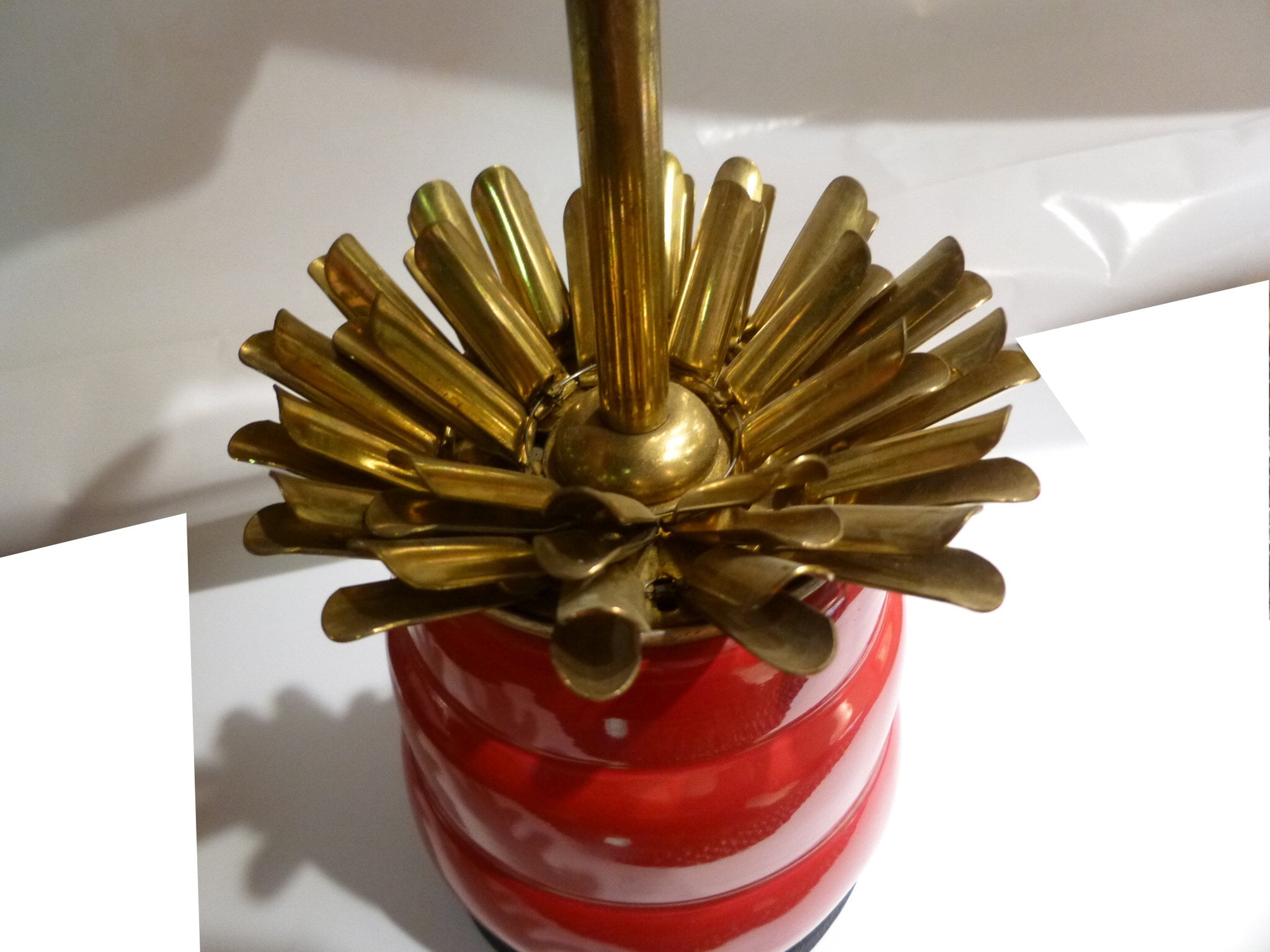 pop up cigarette holder Vintage Pop-up Cigarette Dispenser. Art Deco Red and Black Enamel.  