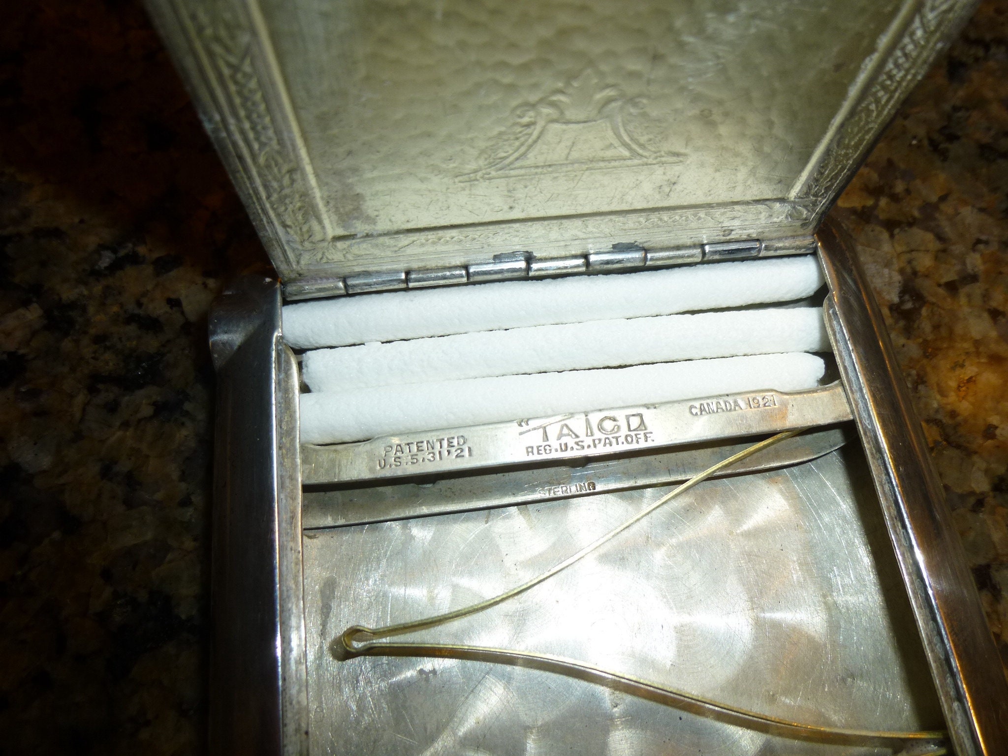 cigarette case silver vintage Art Deco Silver Cigarette Case, 1920s