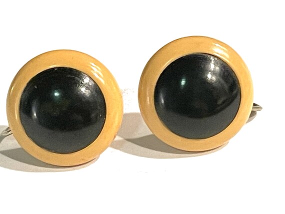 YOU CHOOSE Vintage Dot Bakelite Earrings. Screw B… - image 3