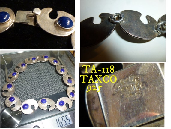Vintage Sterling Silver Necklace. Modernist Taxco… - image 9