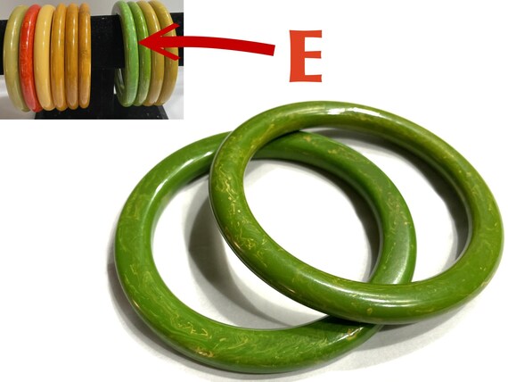 YOU CHOOSE. Super Rounded Bakelite Bangles. Vario… - image 9