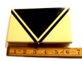 Amazing Very Large Art Deco Compact Vanity Minaudiere. Circa 1930s Enamel