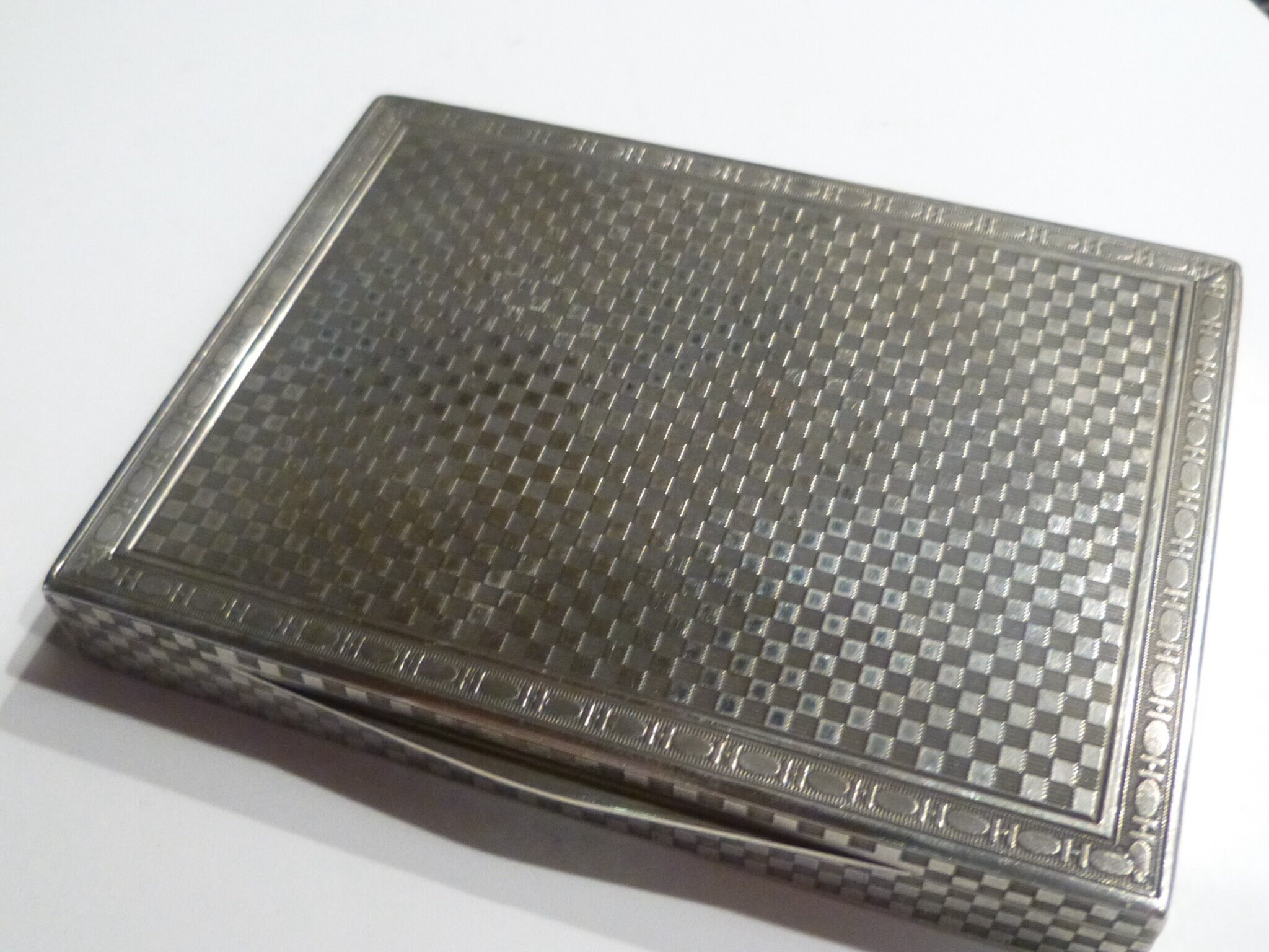 小物 ss Louis Kuppenheim Sterling Silver Case. Vintage Circa 1930s